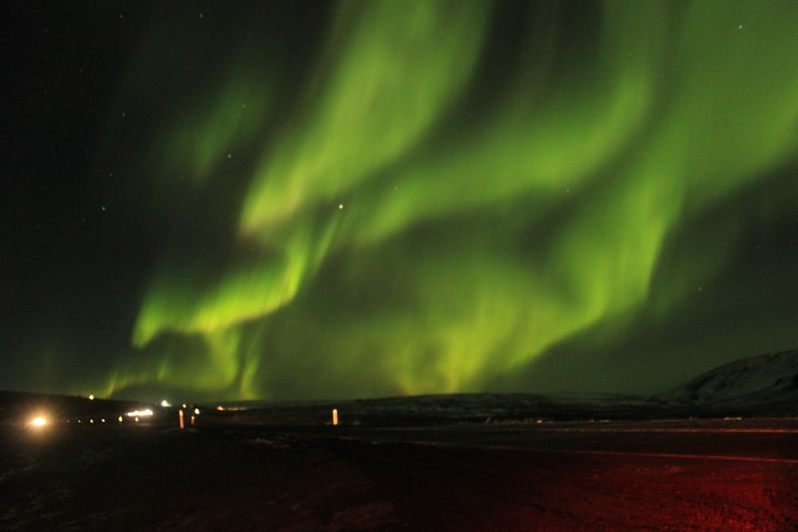 Aurora Borealis ( northern lights ) season in Iceland 