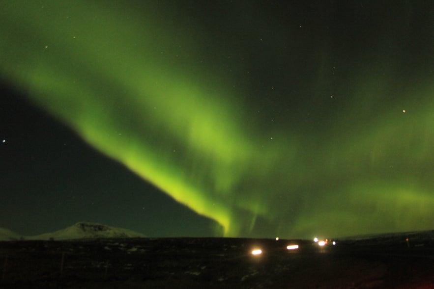 Aurora Borealis ( northern lights ) season in Iceland 