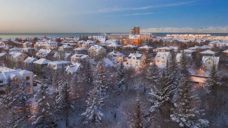 Tidiga vintern bjuder ofta på snöfall som vanligtvis smälter bort snabbt.