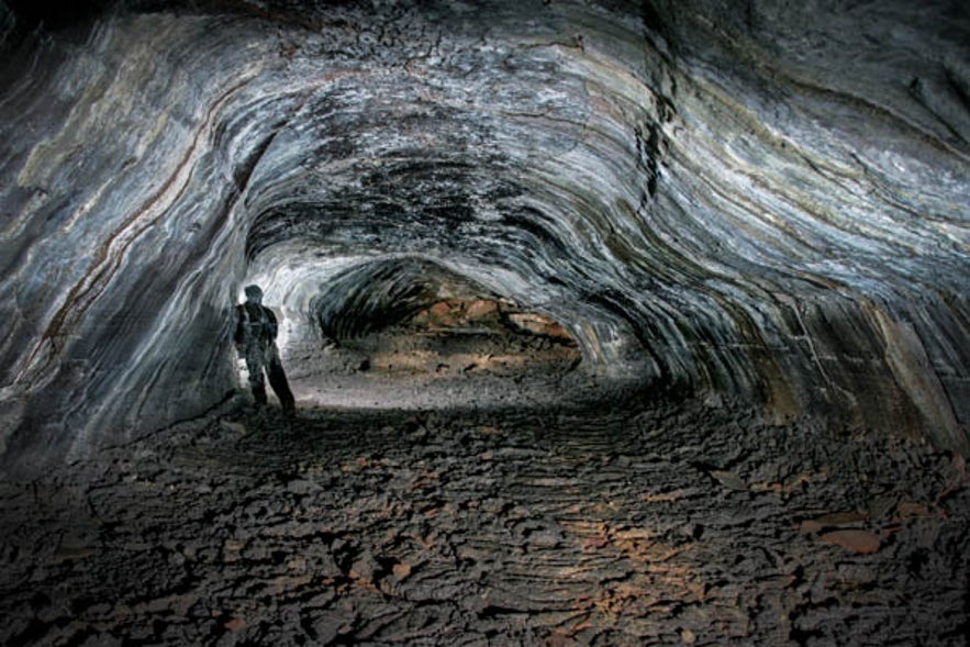 Grotte de Leiðarendi en Islande