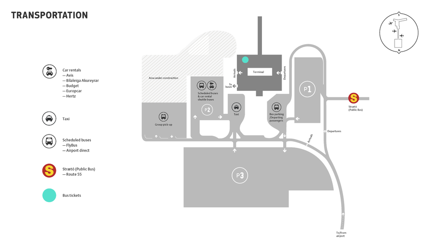 Finding your transport option is simple at Keflavik Airport