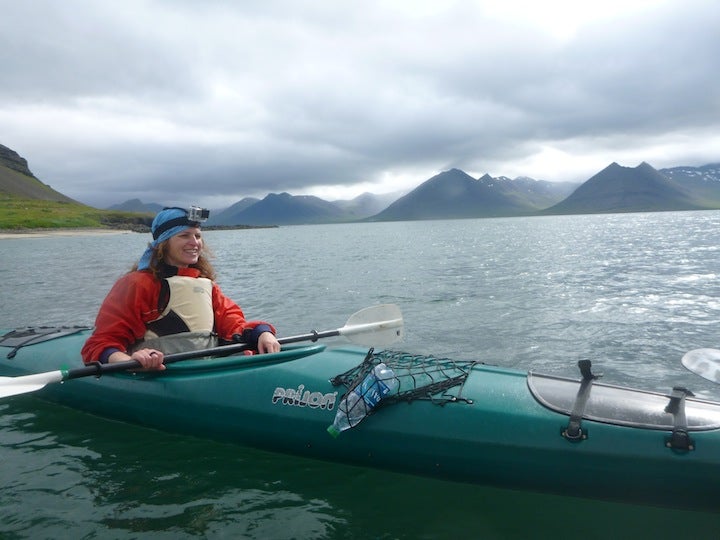 Icy dip in the Westfjords