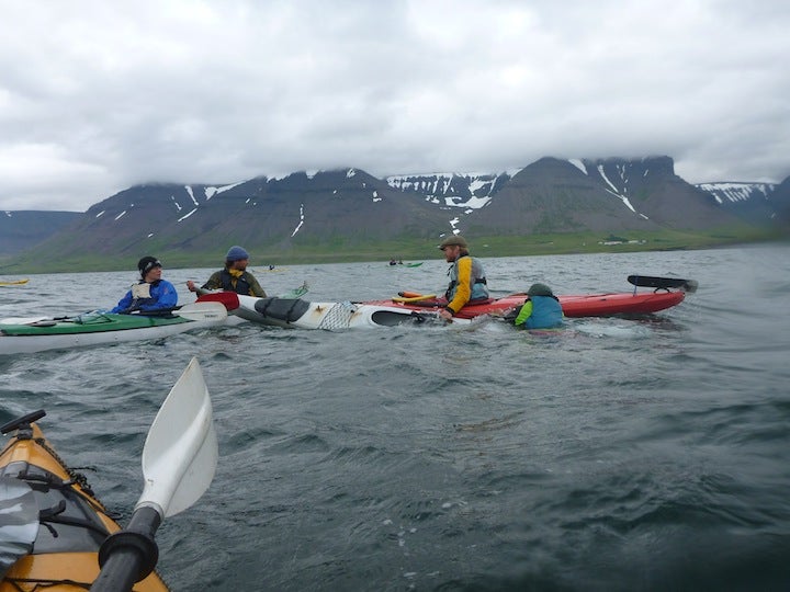 Icy dip in the Westfjords