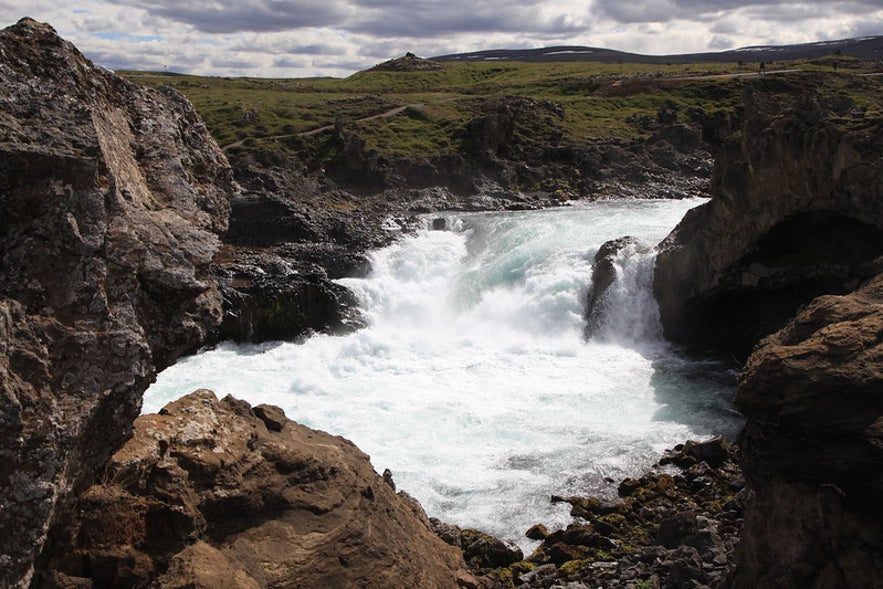 The Geitafoss waterfall.