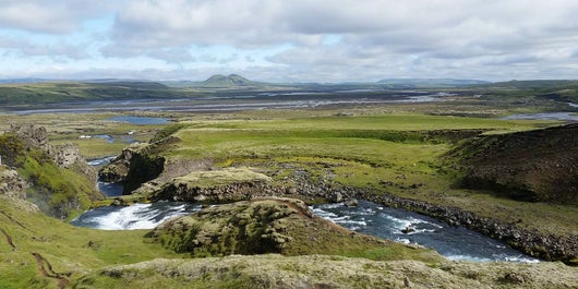 On day four of your seven-day hike, you'll trace the course of the Sydri-Ofaera river in the Icelandic Highlands.