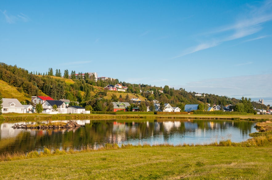 Akureyri is a beautiful coastal town in North Iceland.