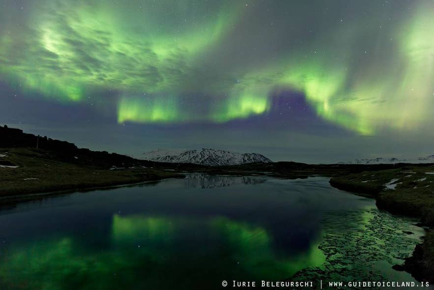 aurores boréales en Islande