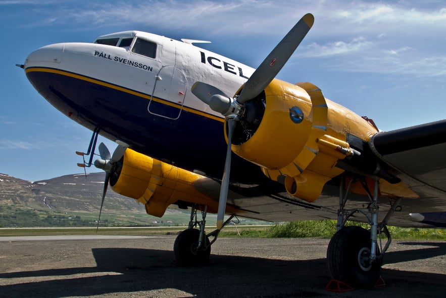 The Icelandic Aviation Museum's collection encompasses aircraft of various sizes and types. The Icelandic Aviation Museum's collection encompasses aircraft of various sizes and types.