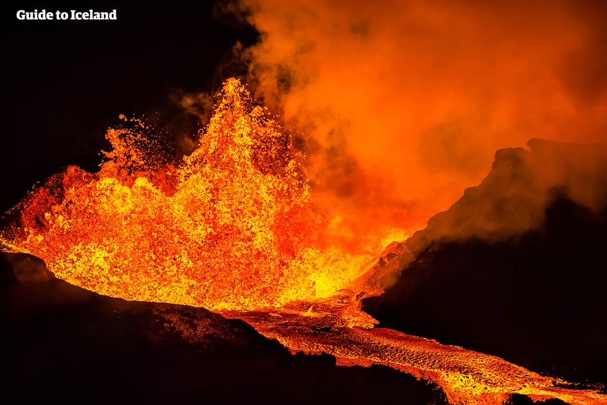 冰岛Holuhraun火山喷发