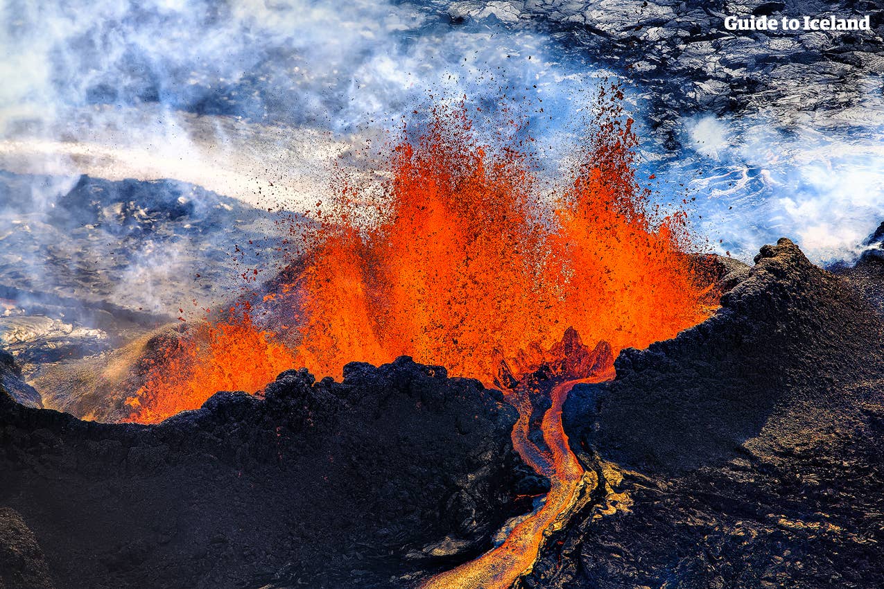 L'Islande est le pays de la glace et du feu, cette éruption est celle du Holuhraun