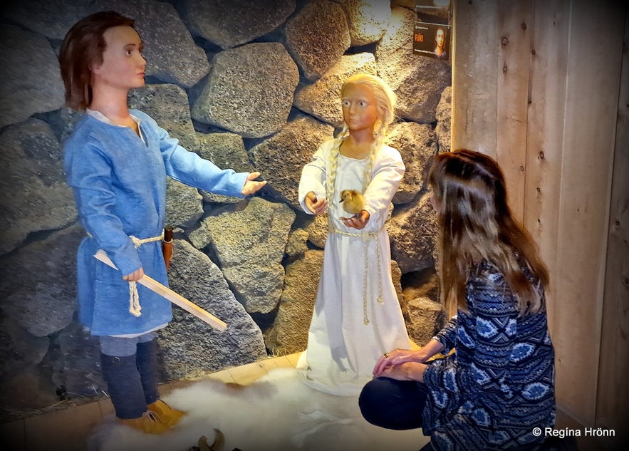 Herjolfstown museum has life-size figures of Vikings.