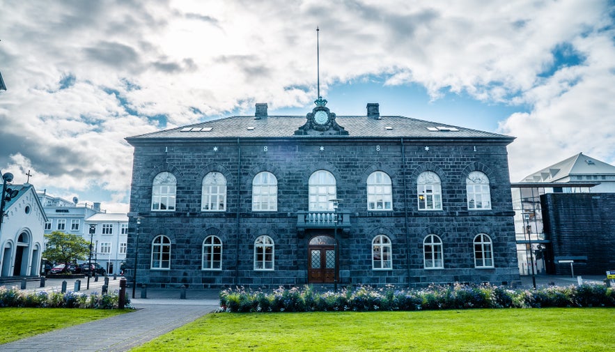 Laekjartorg Square houses Reykjavik's cathedral and parliament