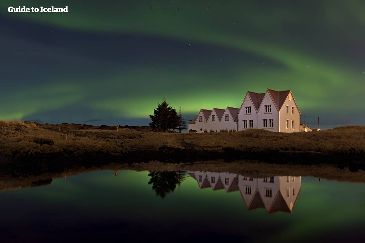 On the outskirts of Reykjavík you have a better view of the northern lights