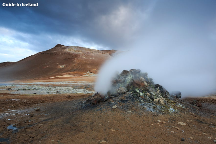 电影生命之树的冰岛Námafjall地热区取景地