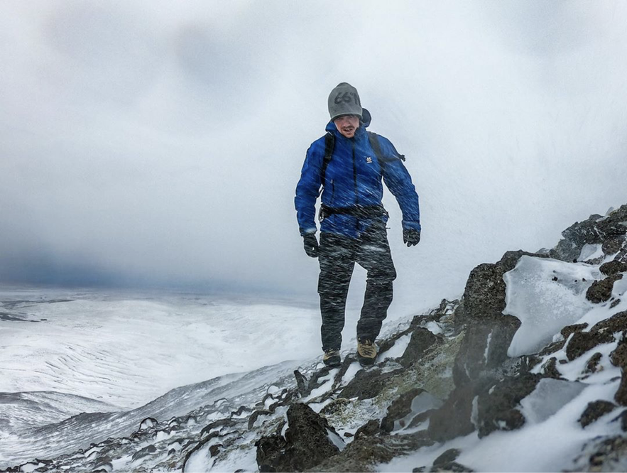 Layered clothing is a must when tackling the elements in Iceland.