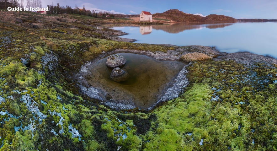 Lagarfljot lake is a calm expanse of water famous for its alleged home to the Lagarfljot worm, Iceland's version of the Loch Ness Monster.