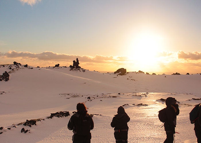 La mini expedición al glaciar de Snæfellsjökull 