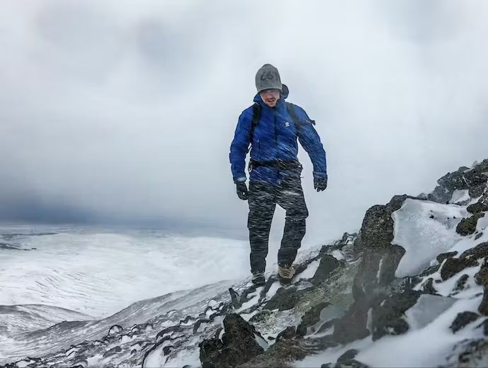 Ditt val av jacka är mycket viktigt vid glaciärvandring.