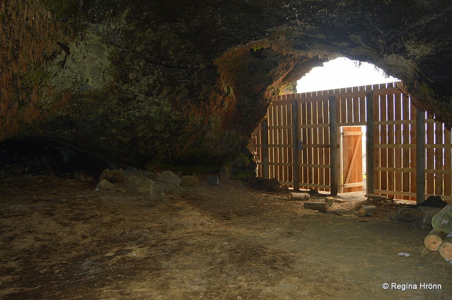 The historic Steinahellir Cave in South Iceland