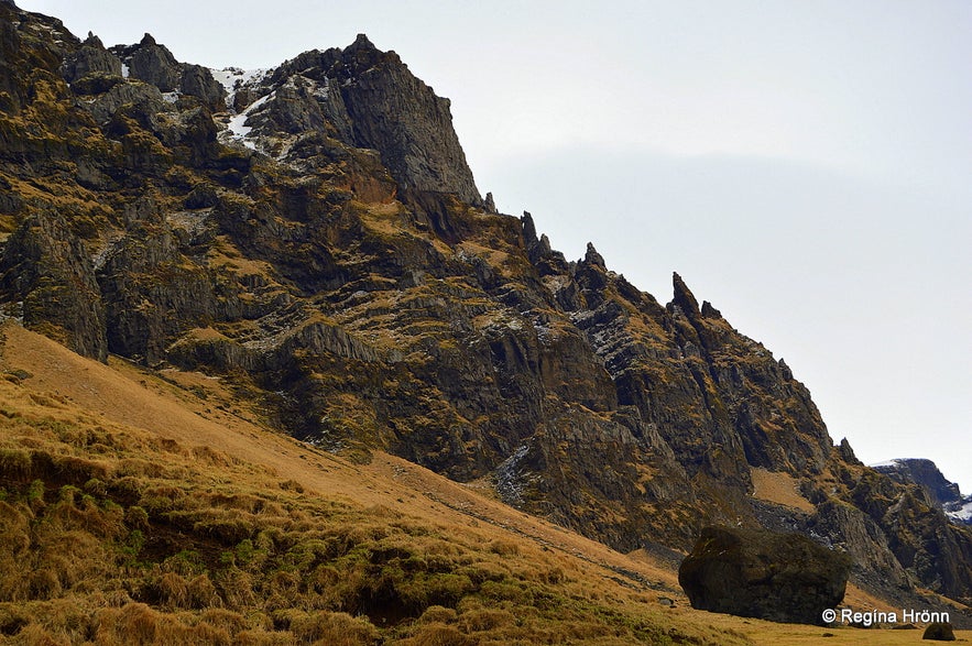 The historical Steinahellir Cave in South Iceland
