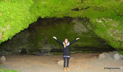 The historic Steinahellir Cave in South Iceland