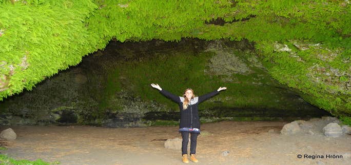 The historical Steinahellir Cave in South Iceland