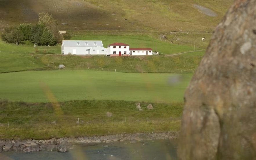 The Wilderness Center looks over a long valley on the edge of the East Icelandic Highlands.