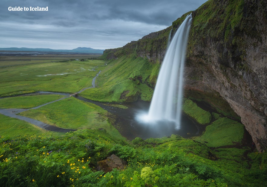 Seljalandsfoss is a stunning South Coast waterfall.