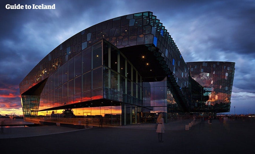 Harpan is an iconic building in Reykjavik