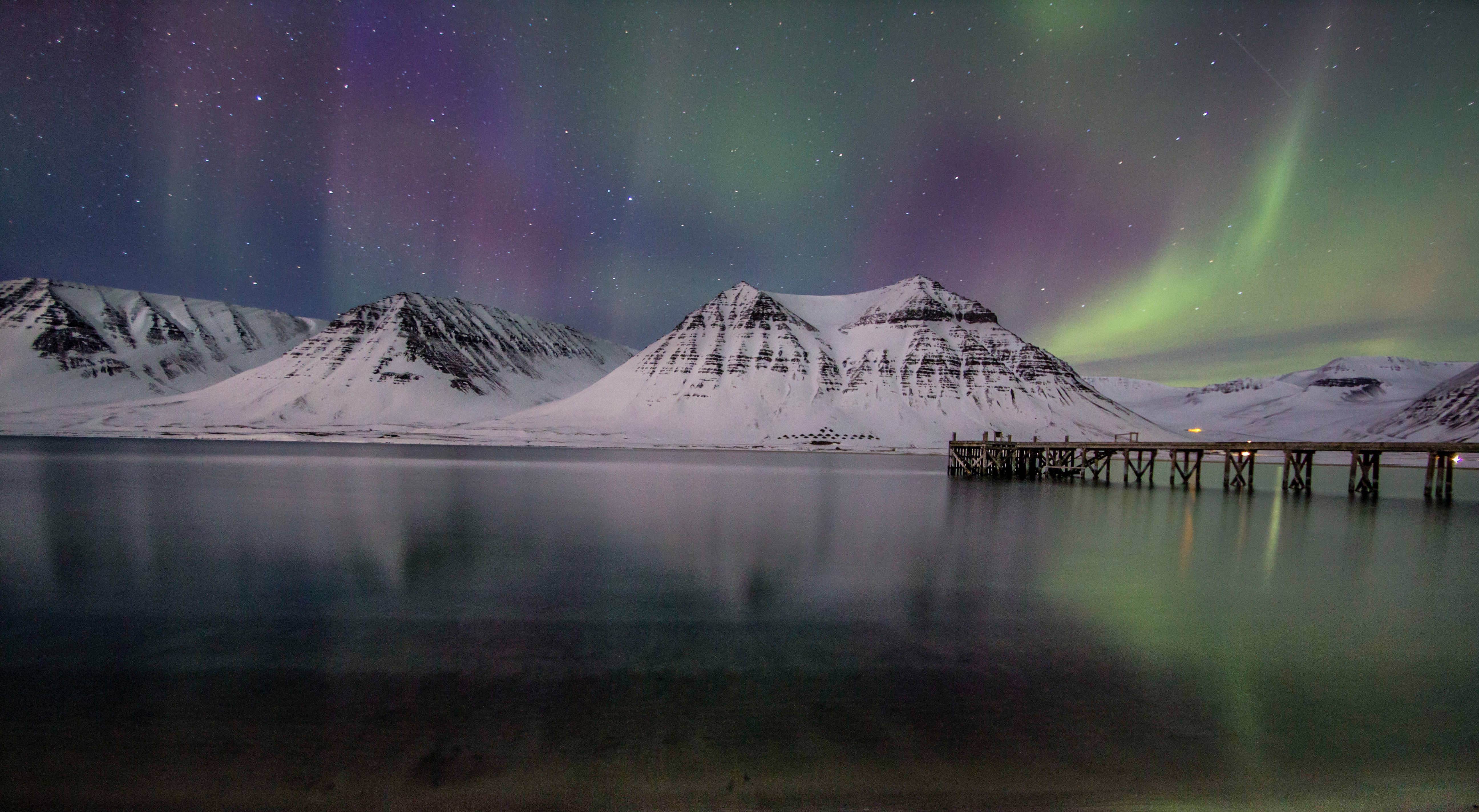 Northern lights in the Westfjords