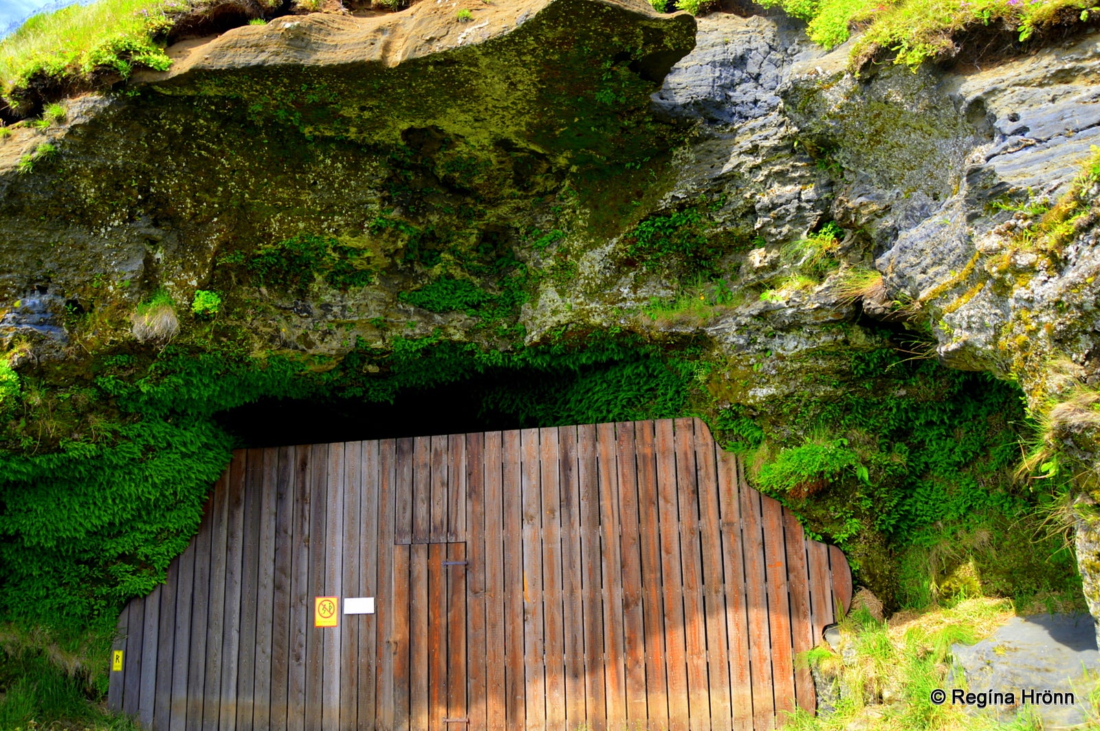 The historical Steinahellir Cave in South Iceland