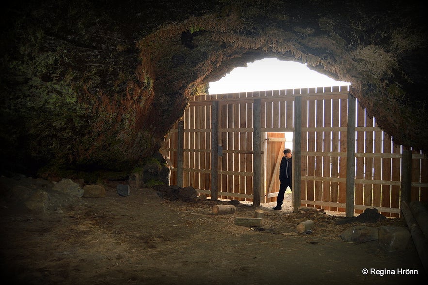 The historic Steinahellir Cave in South Iceland