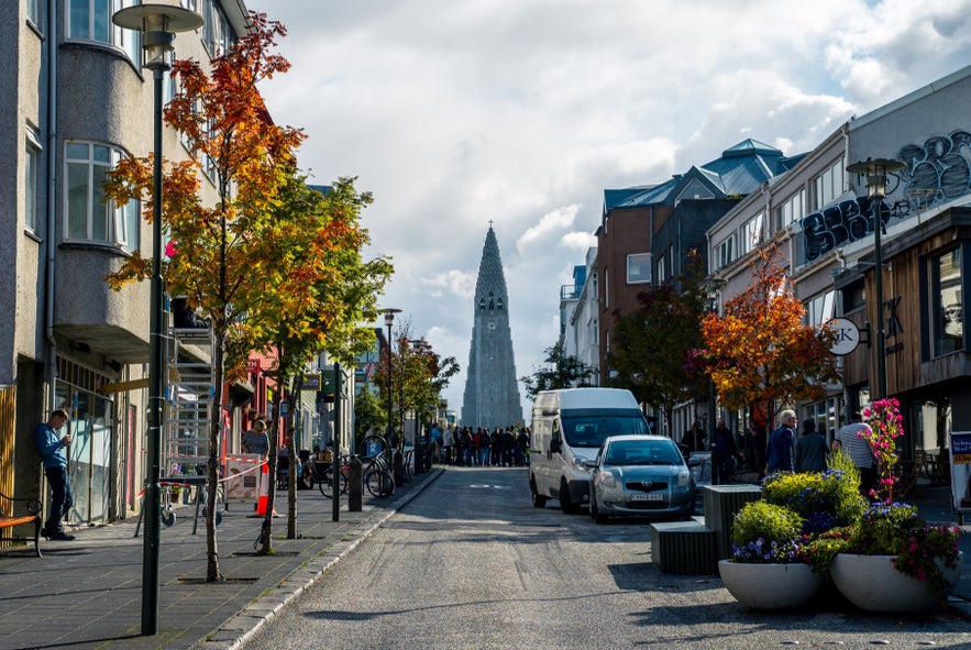 Hallgrimskirkja church is the most famous landmark in Iceland