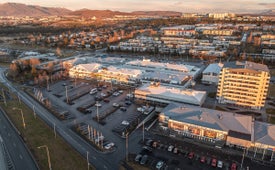 A top view of Mjodd in Reykjavik.