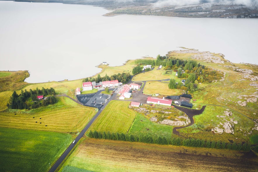 Egilsstadir lies on the banks of a large river in East Iceland.