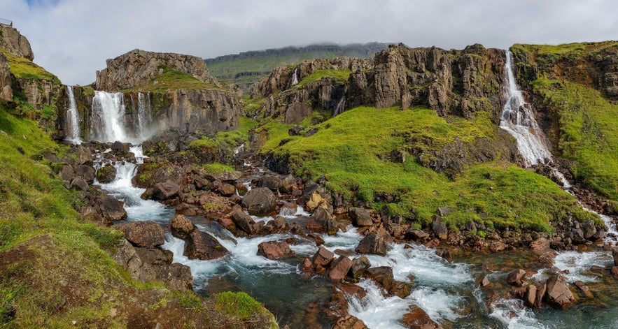 The Vestdalsfossar waterfalls are a lovely place in Seydisfjordur
