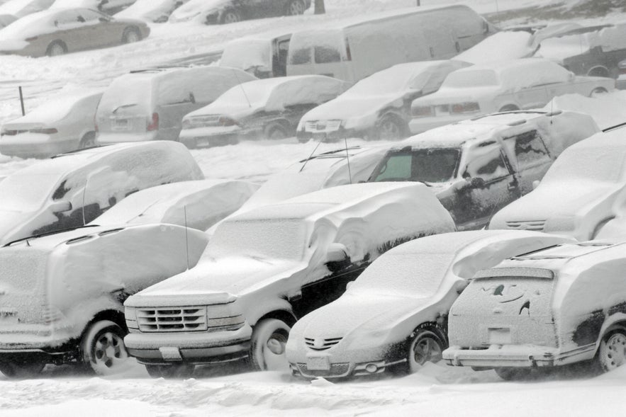 Météo typique en hiver en Islande