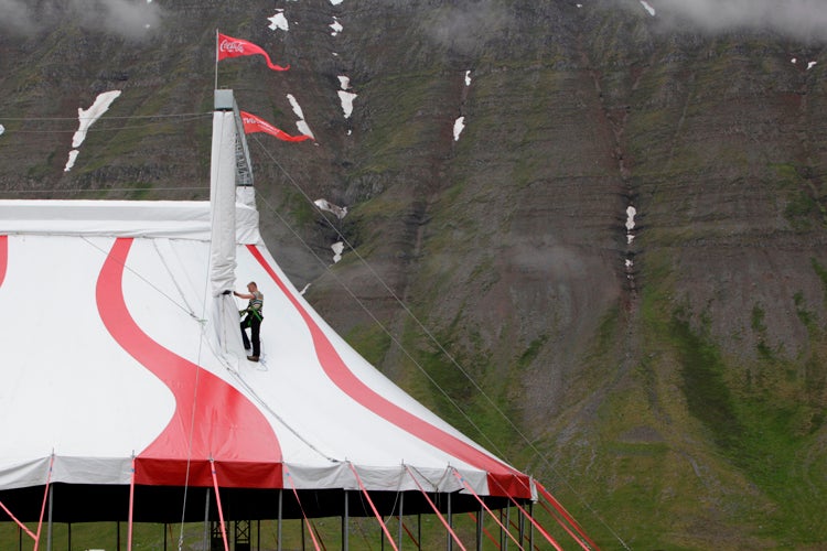 JÃ¶kla, the Icelandic Circus' tent