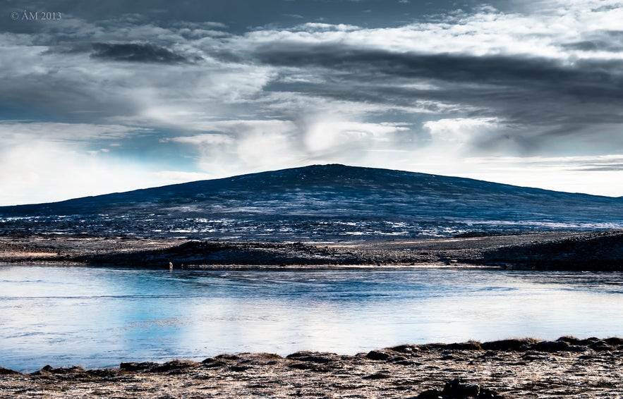 Skjaldbreiður mountain in Iceland, near the Golden Circle