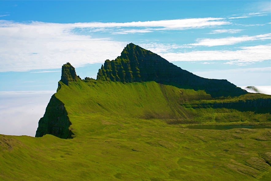 Hornbjarg at Hornstrandir in Iceland. Picture from Wikipedia.