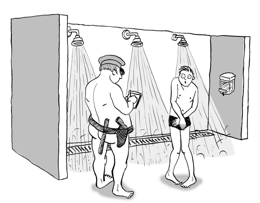 The shower police - picture from Icelandweatherreport