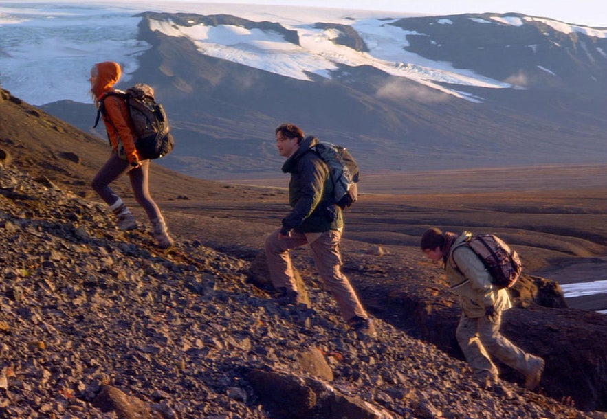 Climbing up Snæfellsjökull glacier