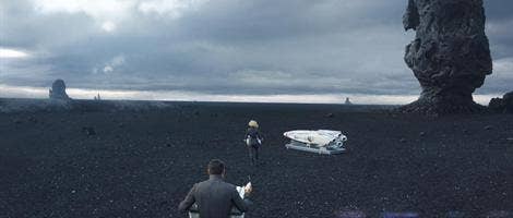En scene filmet i Reynisfjara til Star Trek Into Darkness