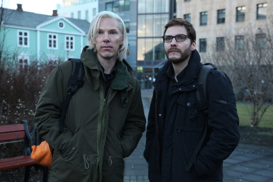 The Fifth Estate's scene in Reykjavík