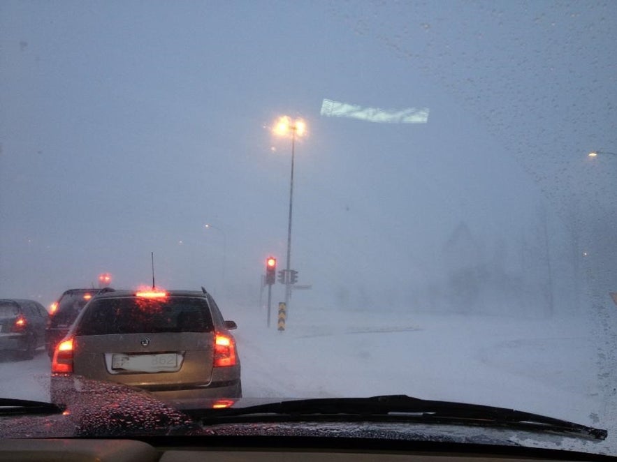 3月の吹雪