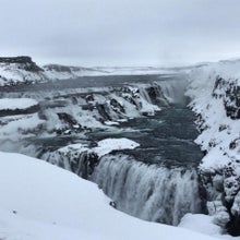 Gullfoss, the third stop on the Golden Circle sightseeing route, can appear quite ominous in the winter months.