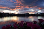 The beautiful midnight sun in Iceland