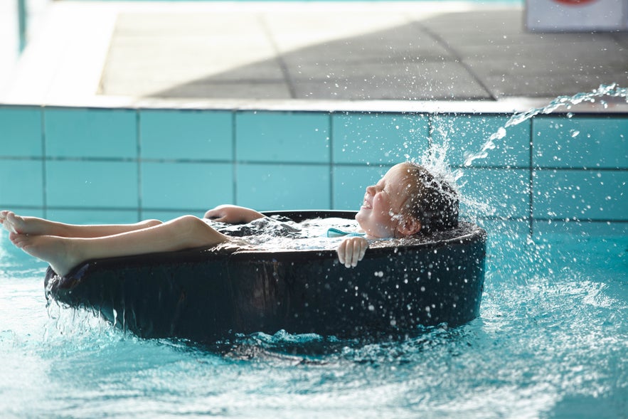 Kids can have fun at Fontana Geothermal Baths!