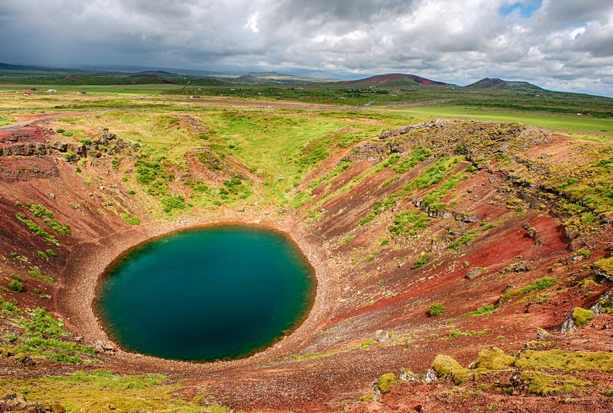 The crater Kerið in Grímsnes