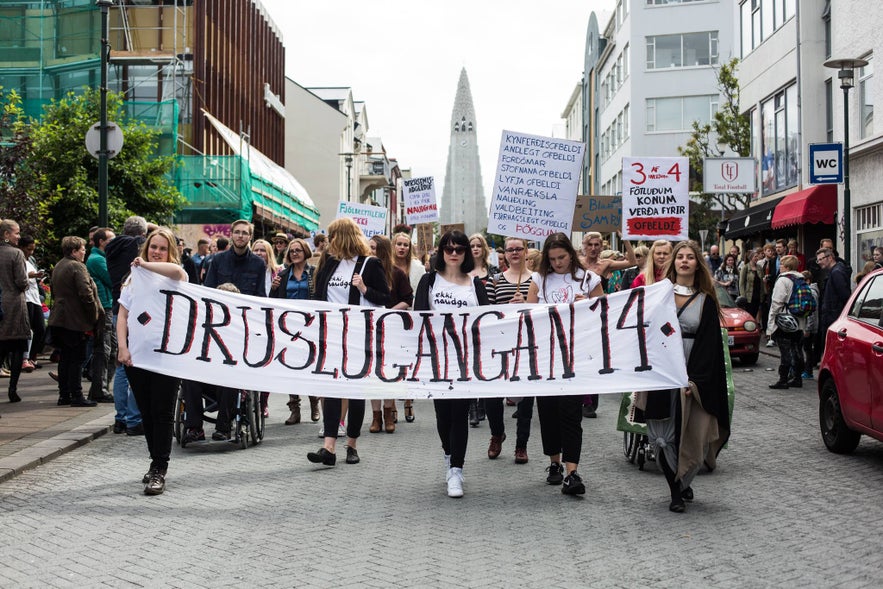 Slut Walk in Reykjavík 2014